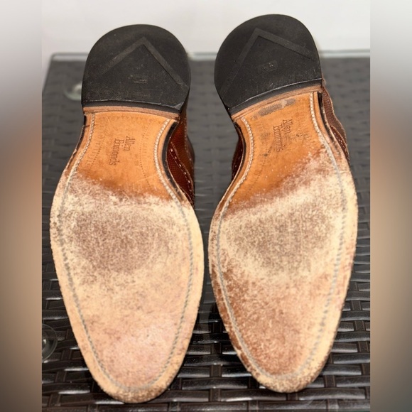 Allen Edmonds Men’s 8D McClain Oxford Dress Shoes Brown Leather Wingtip Lace - Picture 5 of 11